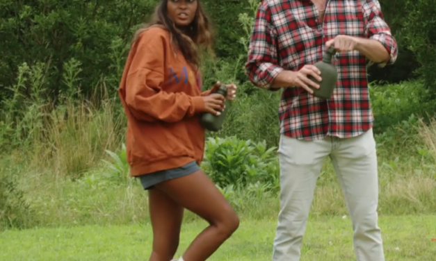 Ciara Miller’s Tan Whipstitch Boots