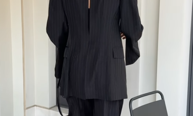 Erin Lichy’s Pinstriped Pants