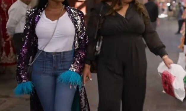 Lesa Milan’s Blue Bootcut Jeans