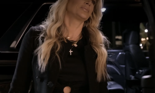 Alexis Bellino’s Black O Ring Short Sleeve Top