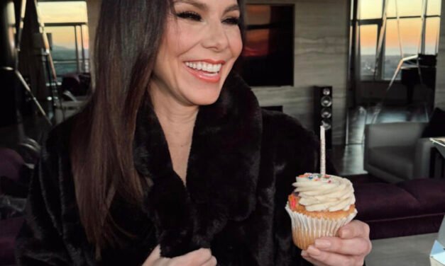 Heather Dubrow’s Black Faux Fur Coat