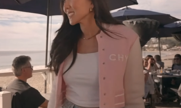 Katie Ginella’s Pink Bomber Jacket