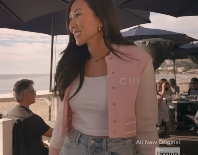 Katie Ginella’s Pink Bomber Jacket