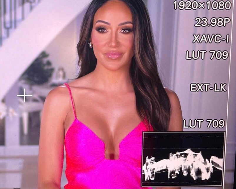 Melissa Gorga’s Pink Confessional Look