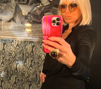 Margaret Josephs’ Black Padded Shoulder Shirt